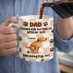 Custom Mug - Personalized Father's Day Gifts For Dog Cat Lovers, Dog Dad And Mom, Cat Owners - Paws Fill Life With Joy