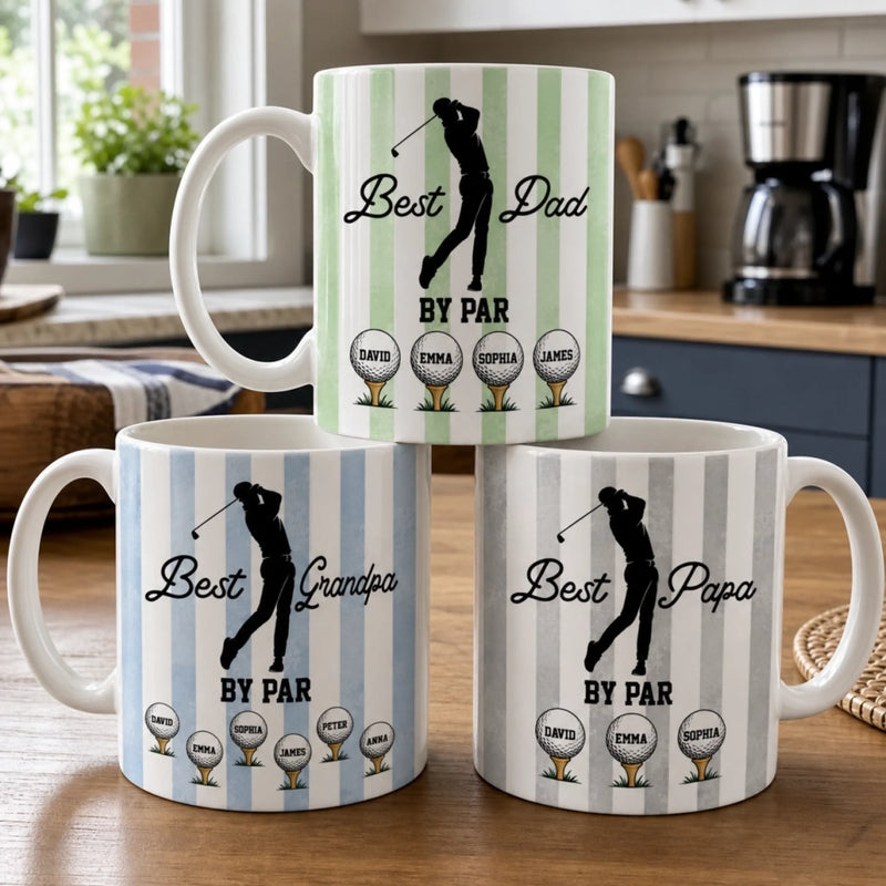 Custom Mug - Personalized Father's Day Birthday Golf Gifts For Dad, Grandpa - Swing Easy Enjoy Life