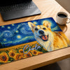 Custom Photo Desk Mat - Personalized Father's Day Birthday Gifts For Dog Cat Lovers, Dog Dad And Mom, Cat Owners - Paws Make Every Day Better
