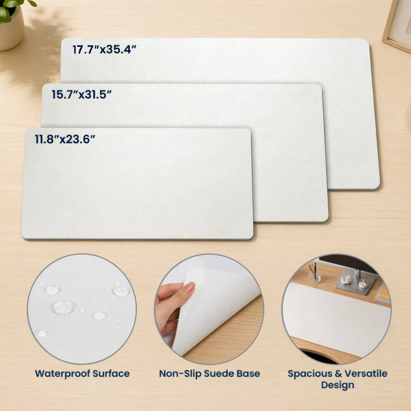 Custom Photo Desk Mat - Personalized Father's Day Birthday Gifts For Dog Cat Lovers, Dog Dad And Mom, Cat Owners - Paws Make Every Day Better