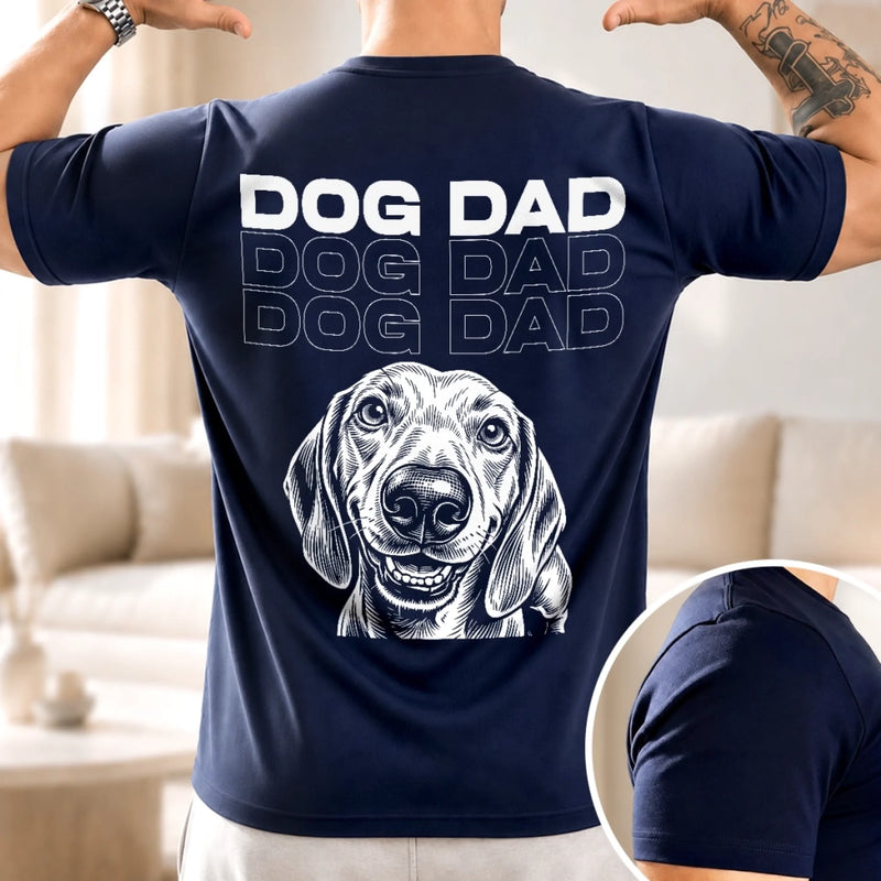Custom Photo T-shirt, Hoodie - Personalized Father's Day Birthday Gifts For Dog Cat Lovers, Dog Dad And Mom, Cat Owners - Love Comes With Fur And Paws