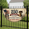 Custom Non-Pleated Fan Flag -  Personalized America 250th Anniversary Gifts For Mom, Dad, Brother, Sister, Kids - Celebrating 250 Years Strong