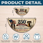 Custom Non-Pleated Fan Flag -  Personalized America 250th Anniversary Gifts For Mom, Dad, Brother, Sister, Kids - Celebrating 250 Years Strong