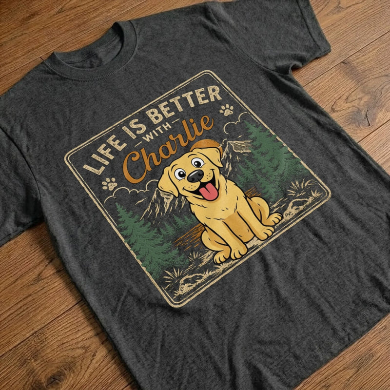 Custom Unisex T-shirt, Hoodie - Personalized Father's Day Birthday Gifts For Dog Cat Lovers, Dog Dad, Cat Owners - Paws Make Life Legendary