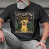 Custom Unisex T-shirt, Hoodie - Personalized Father's Day Birthday Gifts For Dog Cat Lovers, Dog Dad, Cat Owners - Paws Make Life Legendary