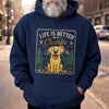 Custom Unisex T-shirt, Hoodie - Personalized Father's Day Birthday Gifts For Dog Cat Lovers, Dog Dad, Cat Owners - Paws Make Life Legendary