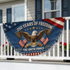 Custom Non-Pleated Fan Flag -  Personalized America 250th Anniversary Gifts For Mom, Dad, Brother, Sister, Kids - United By Liberty