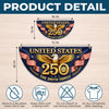 Custom Non-Pleated Fan Flag -  Personalized America 250th Anniversary Gifts For Mom, Dad, Brother, Sister, Kids - Proud Loud American