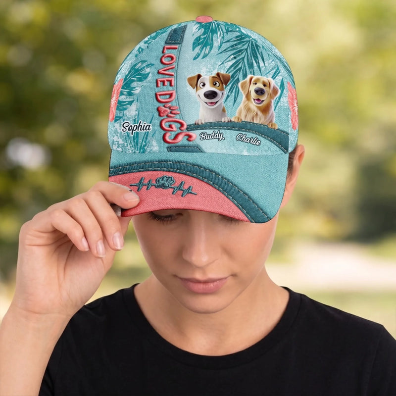 Custom Cap - Personalized Birthday Gifts For Dog Cat Lovers, Dog Dad And Mom, Cat Owners - My Favorite Hellos Live Here