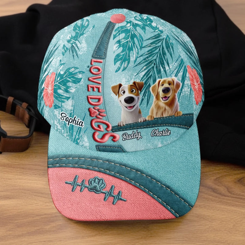 Custom Cap - Personalized Birthday Gifts For Dog Cat Lovers, Dog Dad And Mom, Cat Owners - My Favorite Hellos Live Here