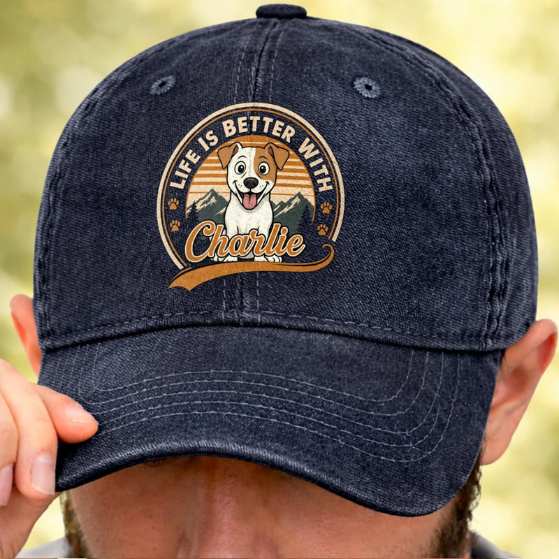 Custom Cap - Personalized Father's Day Gifts For Dog Cat Lovers, Dog Dad, Cat Owners - Home Owned By Pets
