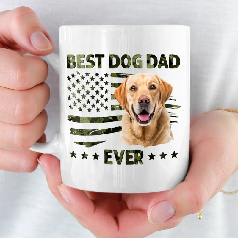 Custom Photo Mug - Personalized Father's Day Birthday Gifts For Dog Cat Lovers, Dog Dad And Mom, Cat Owners - Love Comes With Fur