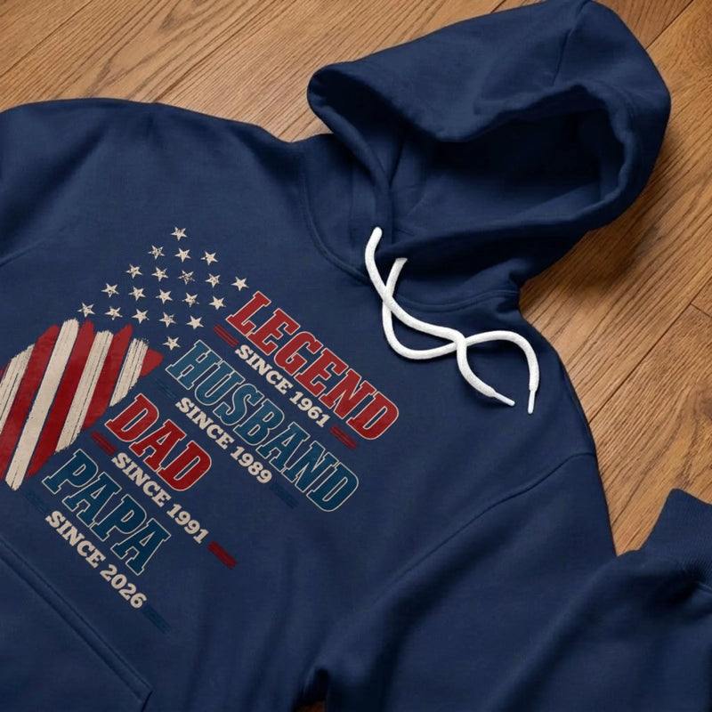 Custom T-shirt, Hoodie - Personalized Father's Day Birthday Gifts For Dad, Grandpa - Built Tough Loved Deeply
