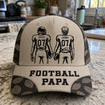 Custom American Football Cap - Personalized Father's Day Birthday Gifts For Dad, Grandpa, Football Lovers, Sports Fans, Sports Lovers - Friday Night Lights Forever