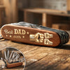 Custom 15-in-1 Pocket Multi Tool - Personalized Father's Day Birthday Gifts For Dad, Grandpa - Dad’s Survival Tool