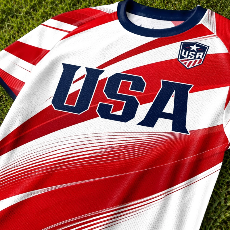 Custom Men's USA 2026 Jersey Shirt - Personalized Birthday Gifts For Soccer Lovers, Sports Fans, Sports Lovers - Land Of The Free, Home Of Soccer