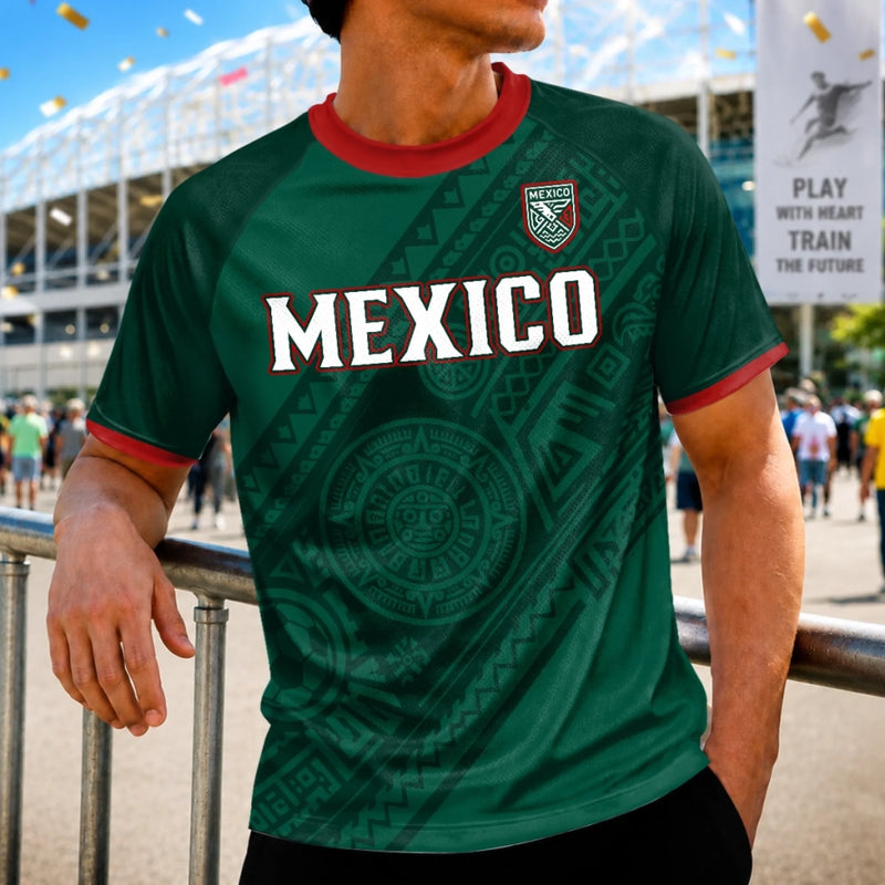 Custom Men's Mexico 2026 Jersey Shirt - Personalized Birthday Gifts For Soccer Lovers, Sports Fans, Sports Lovers - The Emerald Green Football Era