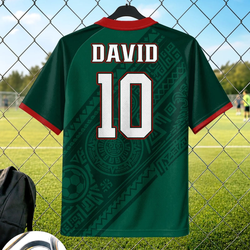 Custom Men's Mexico 2026 Jersey Shirt - Personalized Birthday Gifts For Soccer Lovers, Sports Fans, Sports Lovers - The Emerald Green Football Era