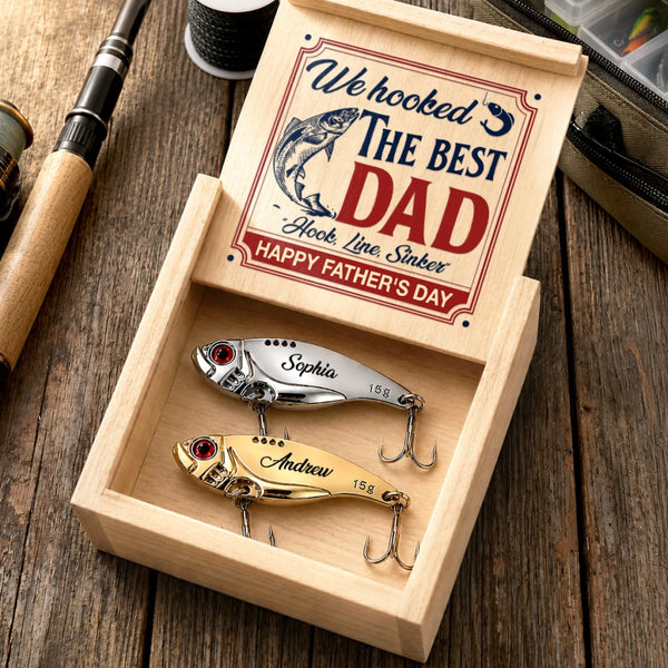 Custom Fishing Lure - Personalized Father's Day Fishing Gifts For Fisherman, Dad, Grandpa