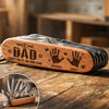 Custom 15-in-1 Pocket Multi Tool - Personalized Father's Day Birthday Gifts For Dad, Grandpa - Grandpa On Duty