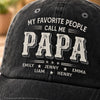 Custom Vintage Washed Denim Baseball Cap - Personalized Father's Day Birthday Gifts For Dad, Grandpa - Grandpa Never Outdated