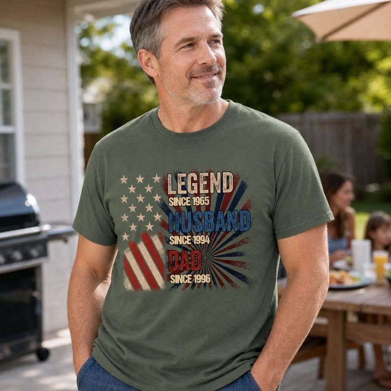 Custom T-shirt, Hoodie - Personalized Father's Day Birthday Gifts For Dad, Grandpa - Legends Become Grandpas