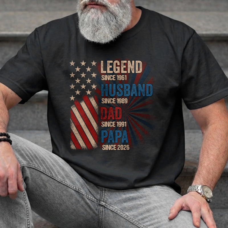 Custom T-shirt, Hoodie - Personalized Father's Day Birthday Gifts For Dad, Grandpa - Legends Become Grandpas