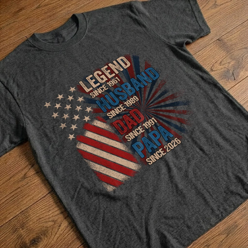 Custom T-shirt, Hoodie - Personalized Father's Day Birthday Gifts For Dad, Grandpa - Legends Become Grandpas