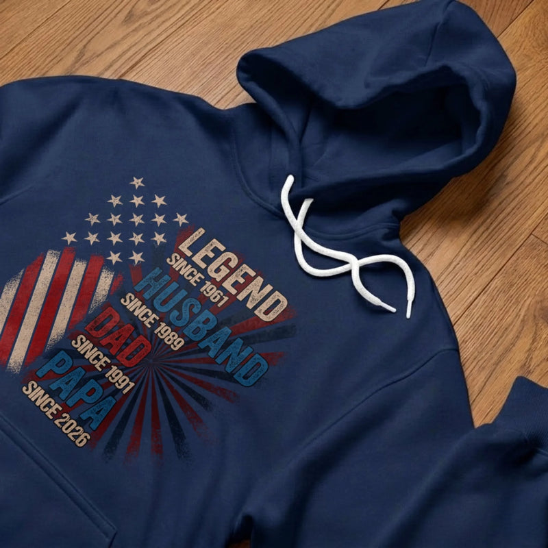 Custom T-shirt, Hoodie - Personalized Father's Day Birthday Gifts For Dad, Grandpa - Legends Become Grandpas