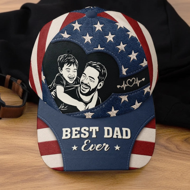 Custom Photo Cap - Personalized Father's Day Birthday Gifts For Dad, Grandpa - Timeless Style Timeless Love