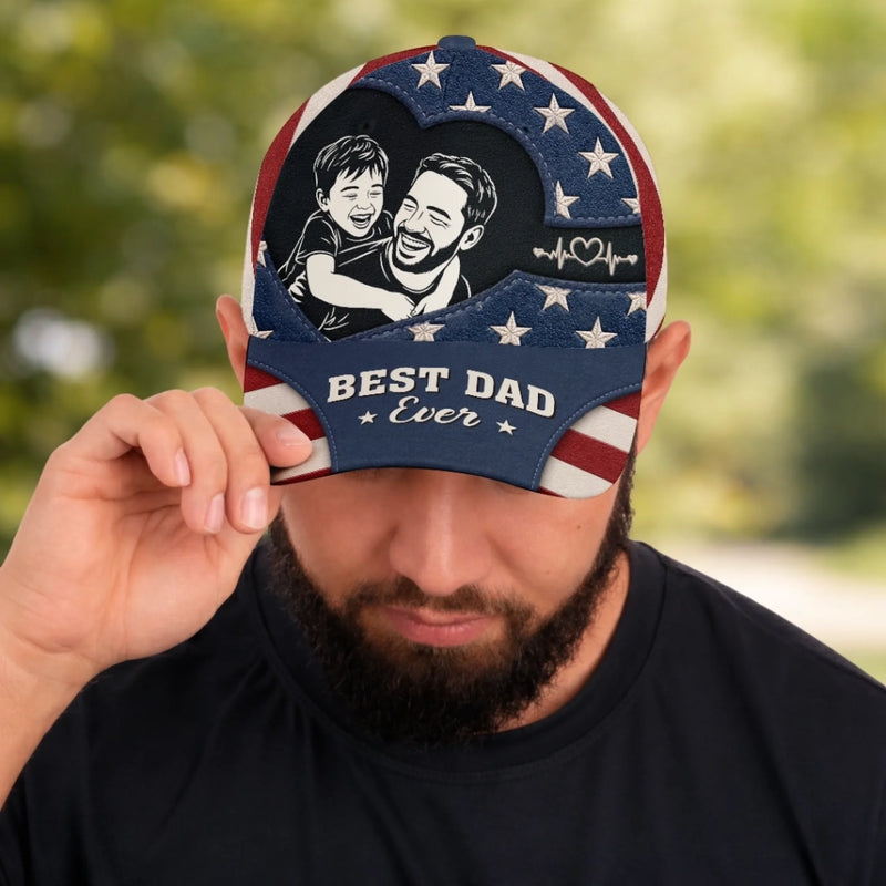 Custom Photo Cap - Personalized Father's Day Birthday Gifts For Dad, Grandpa - Timeless Style Timeless Love
