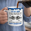 Custom 3D Inflated Effect Printed Mug - Personalized Father's Day Birthday Gifts For Son - Strong Bond Proud Legacy