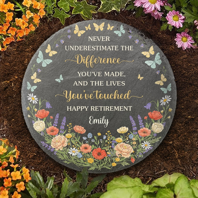 Custom Round Shaped Stone With Stand - Personalized Retirement Gifts For Women, Men - The Best Is Yet To Come