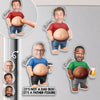 Custom Photo Acrylic Fridge Magnet  – Personalized Father's Day Funny Gifts For Dad, Grandpa – Dad Jokes Loading Please Wait
