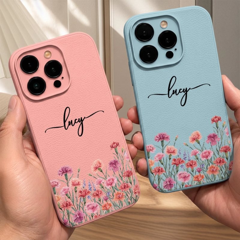 Custom Leather Phone Case - Personalized Best Friend Birthday Gifts For Women, Besties, Sisters, BFF, Daughter - Chasing Golden Sunbeams
