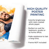 Custom Photo Vertical Poster - Personalized Father's Day Birthday Gifts For Dad, Grandpa - Dad Makes The World Brighter