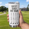 Custom Golf Tumbler - Personalized Father's Day Birthday Gifts For Dad, Grandpa, Golf Lovers, Sports Fans, Sports Lovers - Fueled By Coffee And Birdies