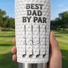 Custom Golf Tumbler - Personalized Father's Day Birthday Gifts For Dad, Grandpa, Golf Lovers, Sports Fans, Sports Lovers - Fueled By Coffee And Birdies