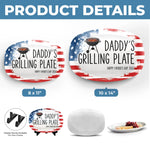 Custom Platter - Personalized Father's Day Birthday Gifts For Dad, Grandpa, Grillers - Built On Food And Love