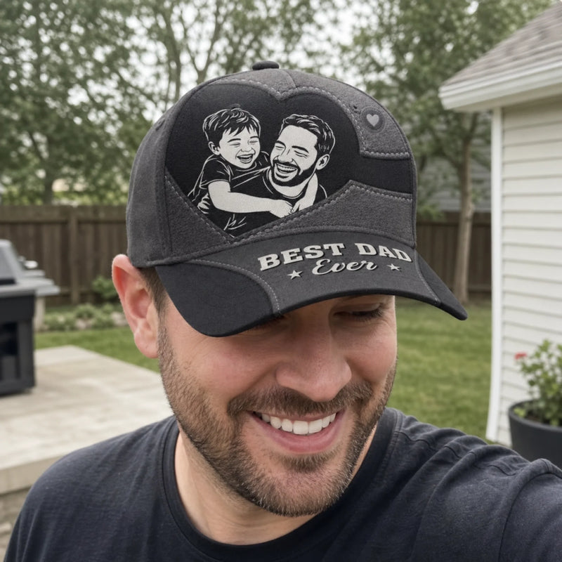 Custom Photo Cap - Personalized Father's Day Birthday Gifts For Dad, Grandpa - Timeless Style Timeless Love