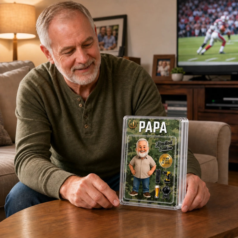 Custom Photo Toy Box Acrylic Plaque - Personalized Father's Day Birthday Gifts For Dad, Grandpa - Dad Mode Always Active