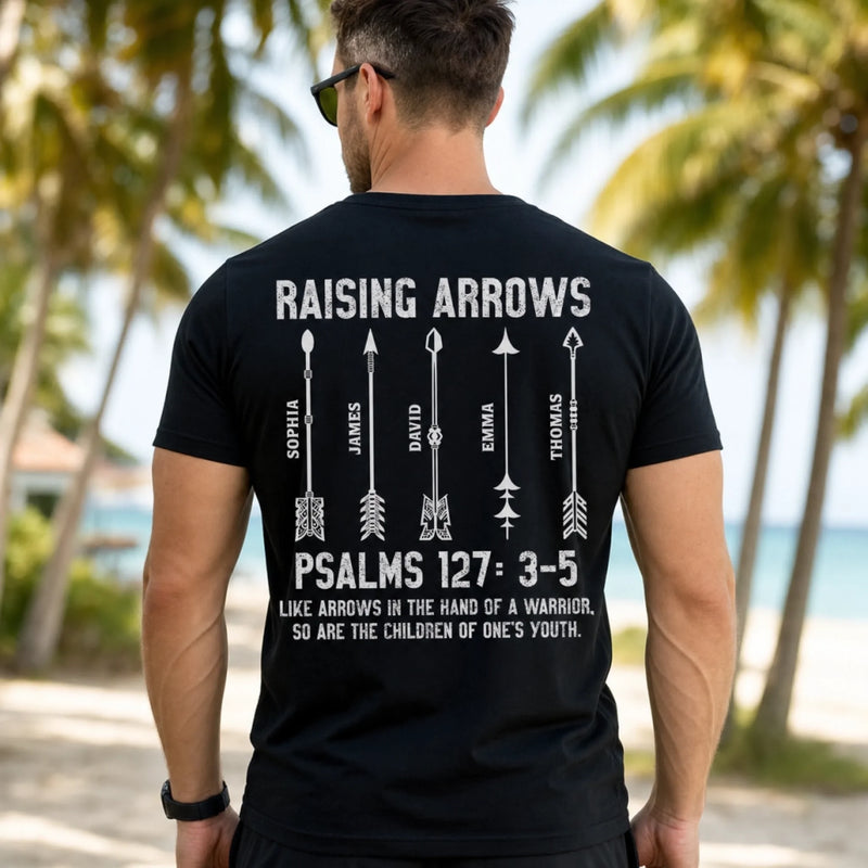 Custom Christian T-shirt, Hoodie - Personalized Father's Day Birthday Gifts For Dad, Grandpa - Made By Love Raised By Dad