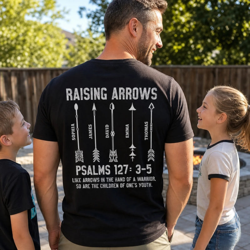 Custom Christian T-shirt, Hoodie - Personalized Father's Day Birthday Gifts For Dad, Grandpa - Made By Love Raised By Dad