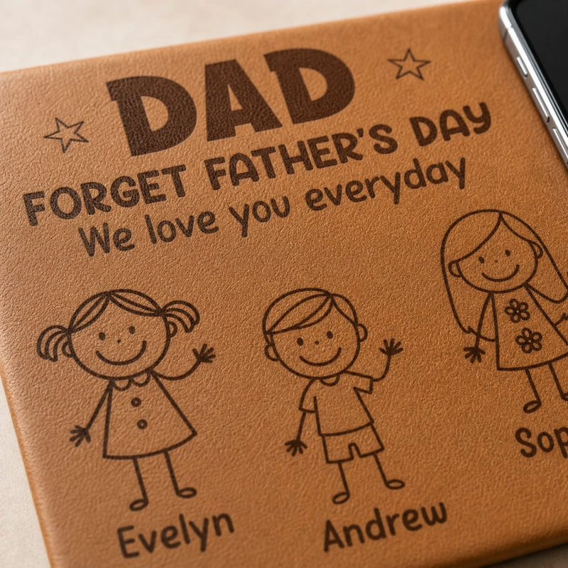 Custom Charging Mat - Personalized Father's Day Birthday Gifts For Dad, Grandpa - Forever Proud Of Dad