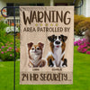 Fierce Love, Fearless Guard - Dog Personalized Custom Flag - Gift For Pet Owners, Pet Lovers