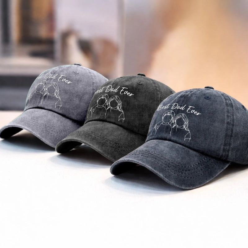 Custom Photo Cap - Personalized Father's Day Birthday Gifts For Dad, Grandpa - Dad Is My Everyday Hero