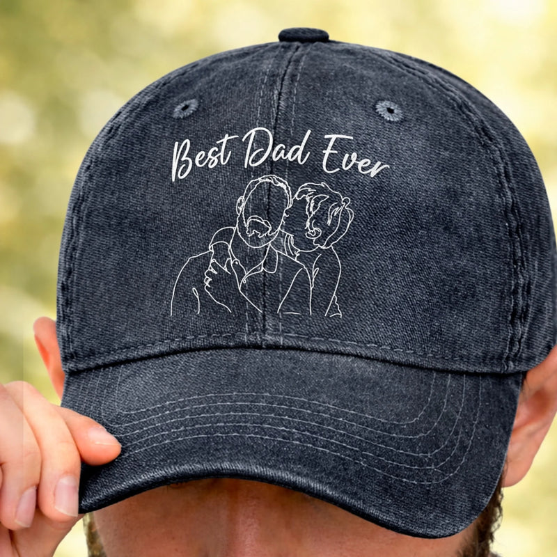 Custom Photo Cap - Personalized Father's Day Birthday Gifts For Dad, Grandpa - Dad Is My Everyday Hero