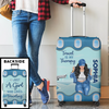Up In The Clouds, Where I Belong - Travel Personalized Custom Luggage Cover - Summer Vacation Gift, Gift For Adventure Travel Lovers