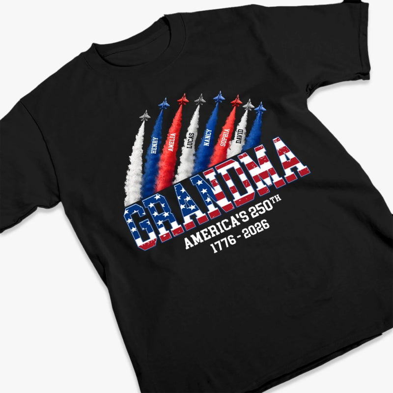 Custom T-shirt, Premium T-shirt, Hoodie - Personalized 4th Of July Gifts For Mom, Grandma - Her Favorite Little Firecrackers