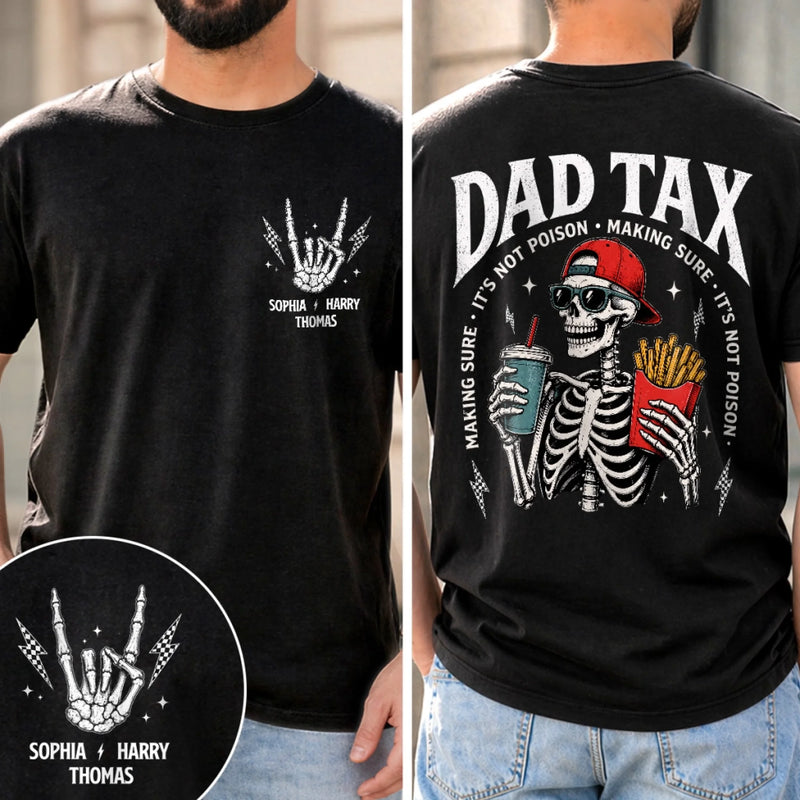 Custom Dad Tax Unisex T-shirt - Personalized Father's Day Birthday Gifts For Dad, Grandpa - Professional Snack Inspector